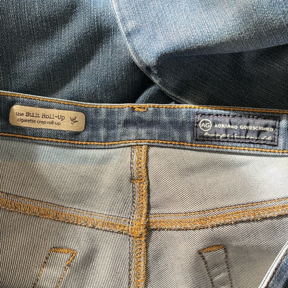 AG Adriano Goldshmied The Stilt Roll Up Cigarette Crop Roll Up Jeans - Picture 8 of 10